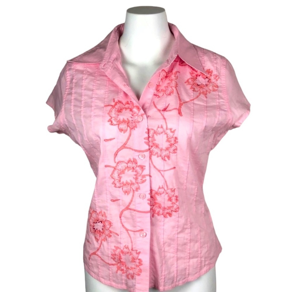 Guess Jeans short sleeve button down shirt…
